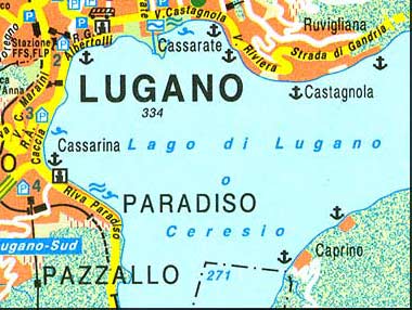Lugano karte